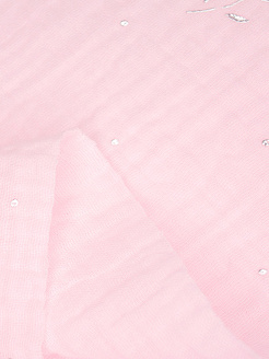Ткань Муслин, Металлик - фото №3